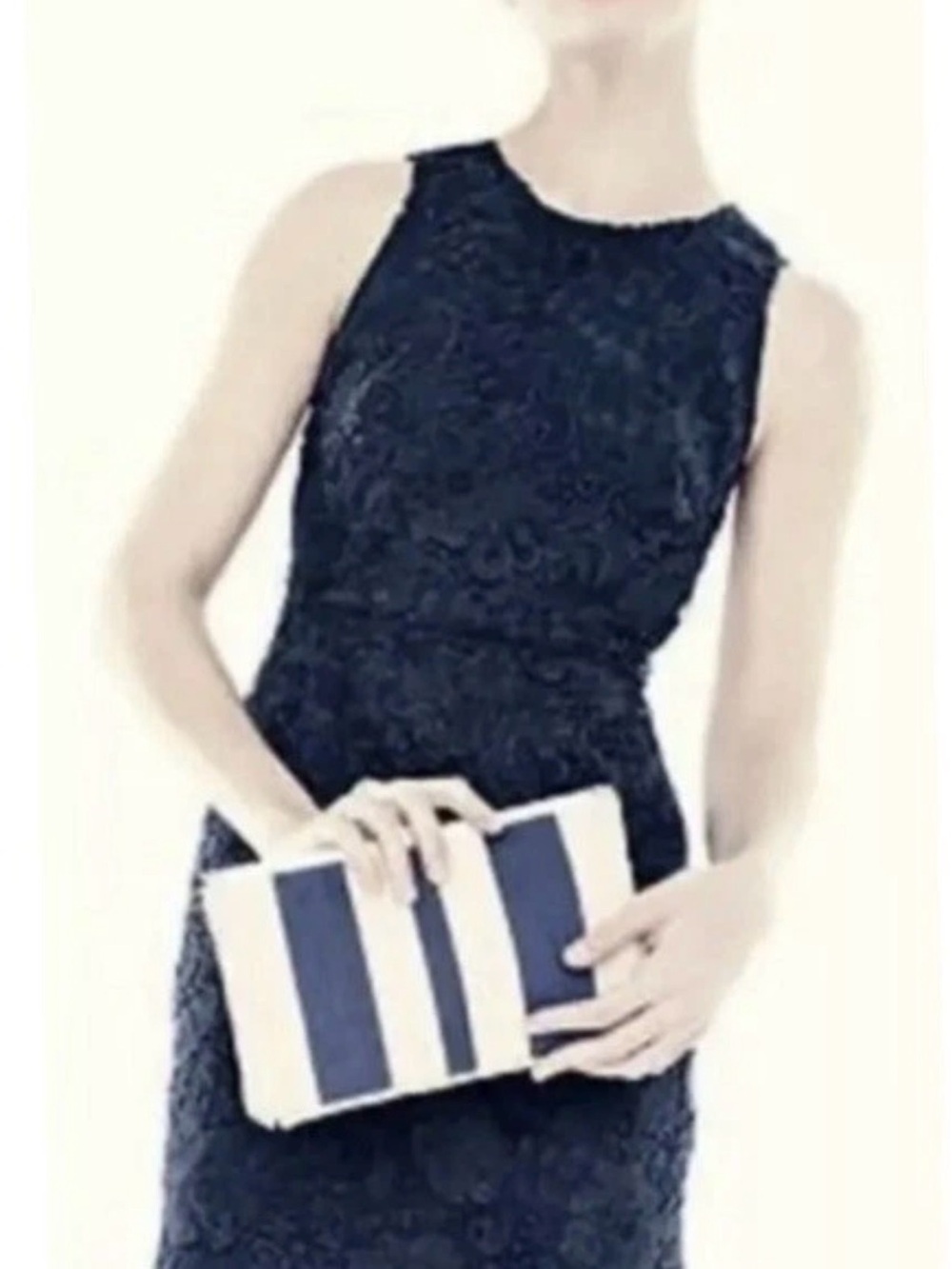 J. Crew Navy Lace Midi Dress